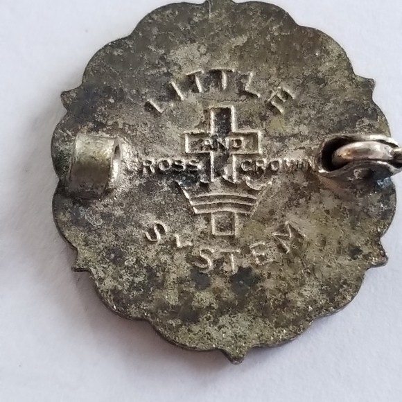 Vintage Methodist Sunday School pin brooch Little System blue silver tone - Picture 4 of 10